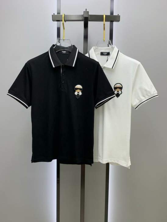 Picture of Fendi Polo Shirts Short _SKUFendiM-3XLomtr10728110